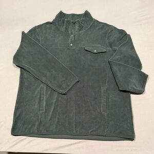 32 Heat Women’s Quarter Snap Button Mock Neck Pullover SZ XL Color Sage EUC